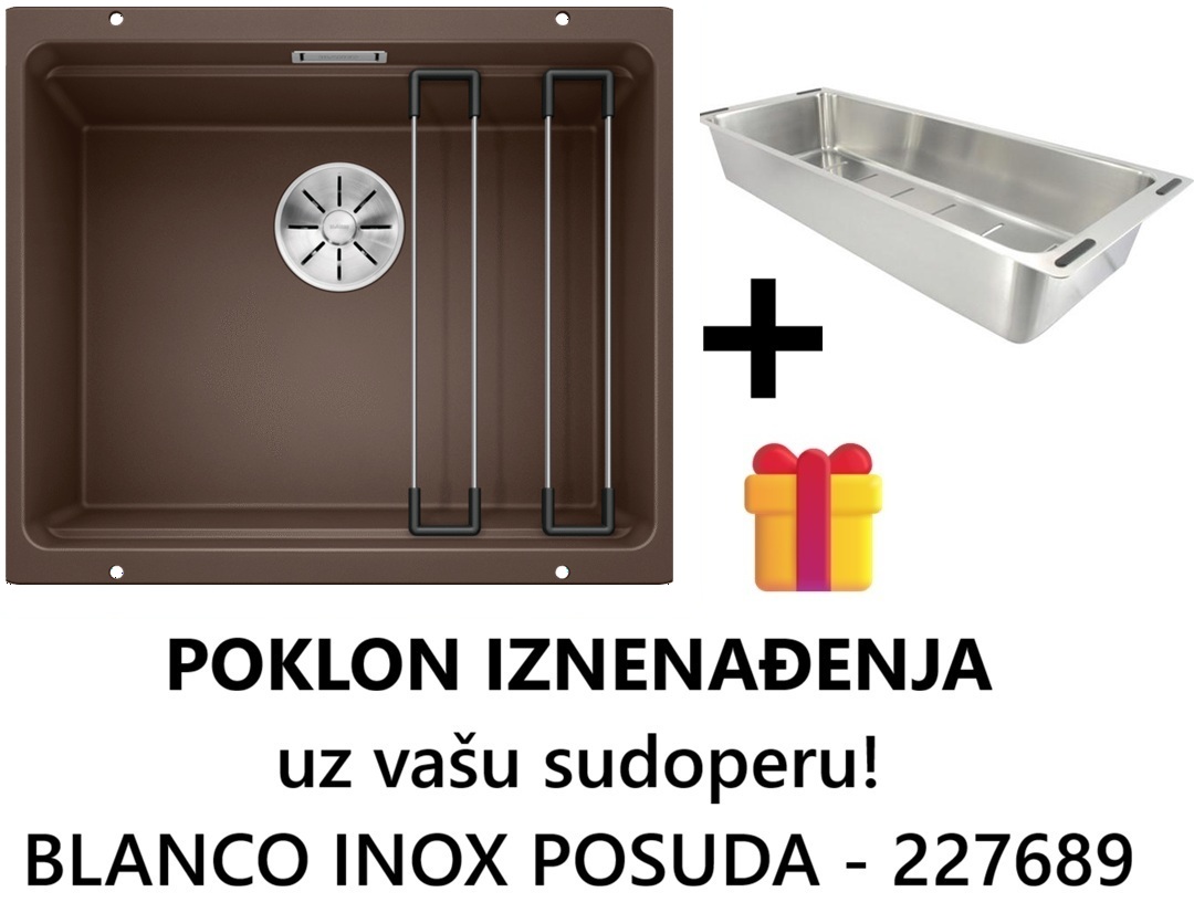 BLANCO sudopera ETAGON 500-U 500x400/200 mm- Kafa