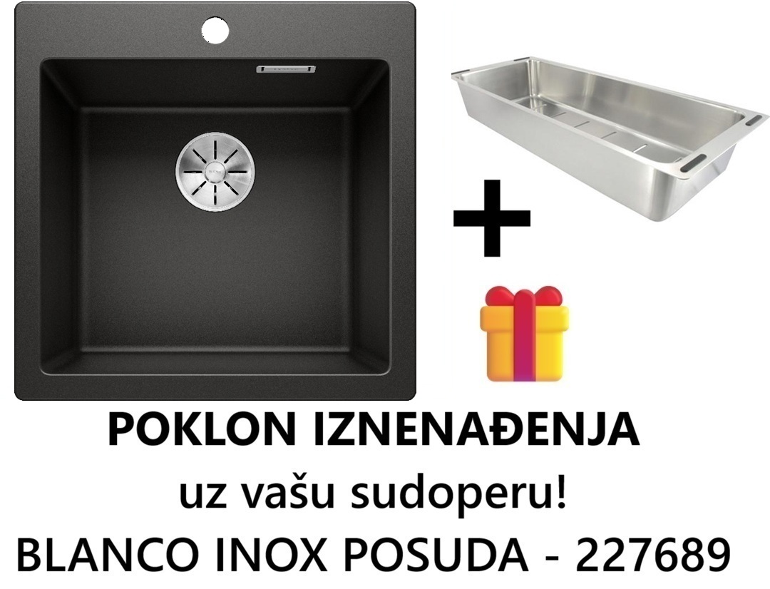 BLANCO PLEON 5 CRNA 515x510/220 mm 