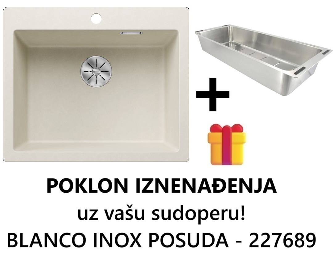 BLANCO SUDOPERA PLEON 6 NEŽNO BELA 615x510/220 mm 527137 