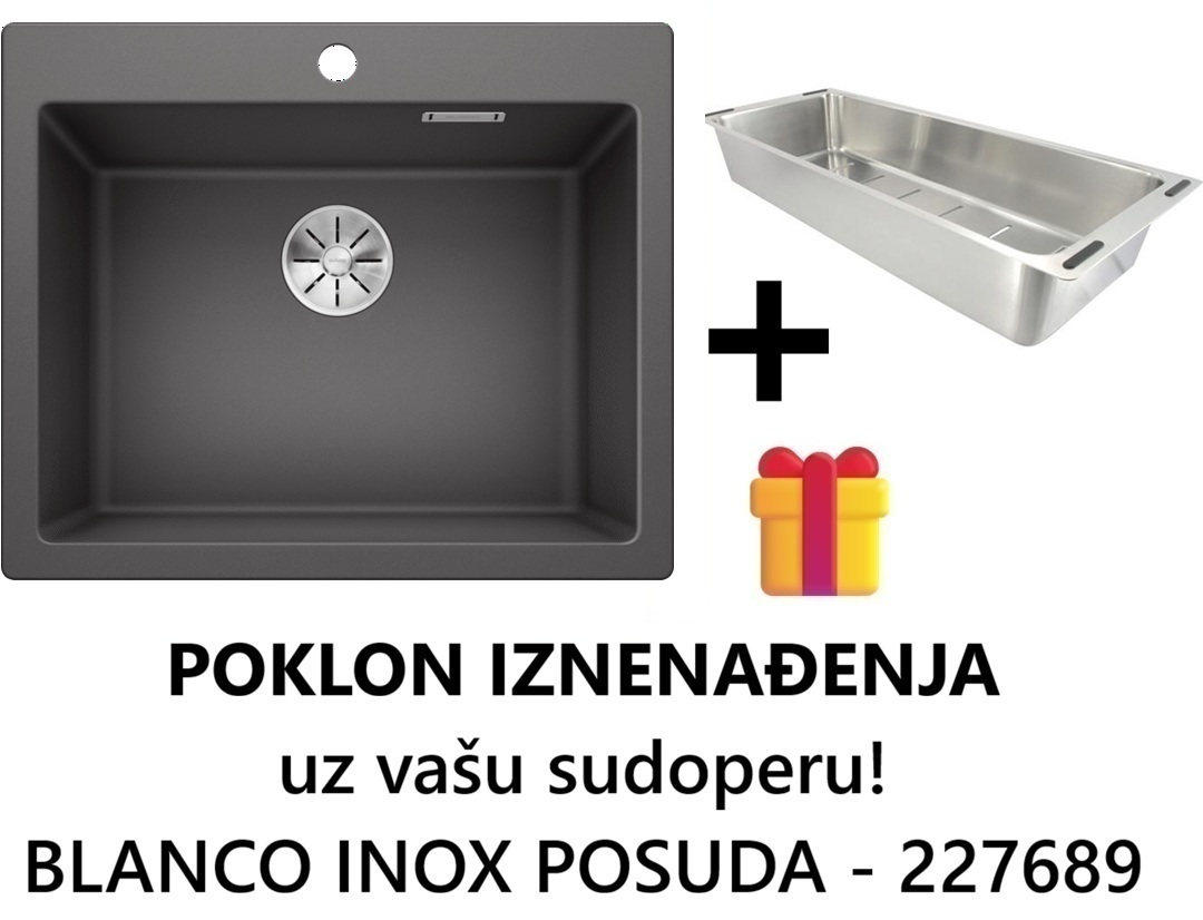 BLANCO PLEON 6 STENA SIVA 615x510/220 mm 