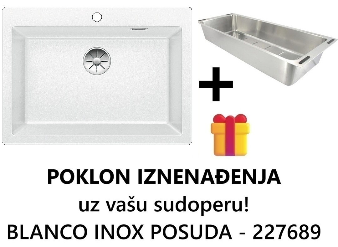 BLANCO PLEON 8 BELA 700x510/220 mm