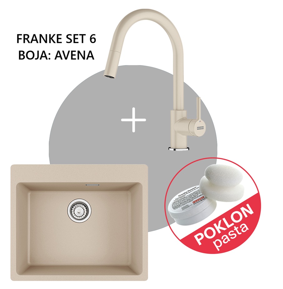 FRANKE SET 6 MARIS 2.0 MRG 110-52 I LINA J DOCCIA 6 BOJA